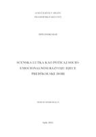 SCENSKA LUTKA KAO POTICAJ SOCIO-EMOCIONALNOM RAZVOJU DJECE PREDŠKOLSKE DOBI