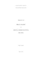 BRAĆA RADIĆ I BOSNA I HERCEGOVINA DO 1918.