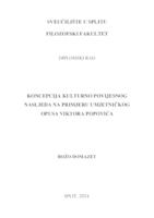 KONCEPCIJA KULTURNO POVIJESNOG NASLJEĐA NA PRIMJERU UMJETNIČKOG OPUSA VIKTORA POPOVIĆA
