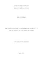 Religijska distanca studenata Sveučilišta u Splitu prema islamu/muslimanima