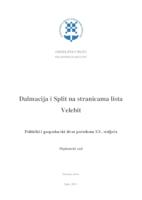 Dalmacija i Split na stranicama lista Velebit: politički i gospodarski život početkom XX. stoljeća