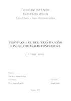 Testi paralleli dell' UE in croato e i italiano analici contrastiva