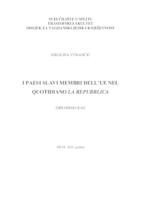 prikaz prve stranice dokumenta I PAESI SLAVI MEMBRI DELL' UE NEL QUOTIDIANO LA REPUBBLICA