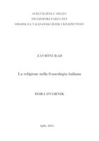 prikaz prve stranice dokumenta LA RELIGIONE NELLA FRASEOLOGIA ITALIANA