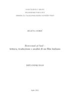 prikaz prve stranice dokumenta "BENVENUTI AL SUD" - LETTURA , TRADUZIONE E ANALISI DI UN FILM ITALIANO