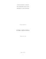 prikaz prve stranice dokumenta ETIKA SPECIZMA
