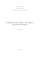 prikaz prve stranice dokumenta Il bilinguismo del Trentino – Alto Adige: le interferenze fonologiche