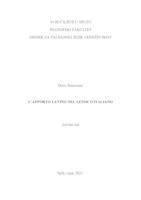 prikaz prve stranice dokumenta L’APPORTO LATINO NEL LESSICO ITALIANO