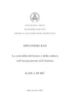 prikaz prve stranice dokumenta LA CENTRALITA DEL LESSICO E DELLA CULTURA NELL'INSEGNAMENTO DELL'ITALIANO