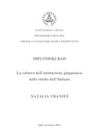 prikaz prve stranice dokumenta LA CULTURA DELL'ANIMAZIONE GIAPPONESE NELLO STUDIO DELL'ITALIANO