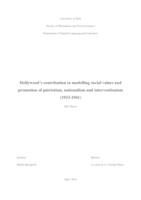 prikaz prve stranice dokumenta Hollywood’s contribution in modelling social values and promotion of patriotism, nationalism and interventionism (1933-1941)