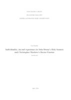 prikaz prve stranice dokumenta Individuality, sin and repentance in John Donne's Holy Sonnets and Christopher Marlowe's Doctor Faustus