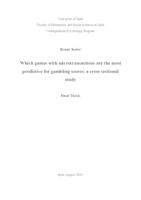 prikaz prve stranice dokumenta WHICH GAMES WITH MICROTRANSACTIONS ARE MOST PREDICTIVE FOR GAMBLING SCORES?