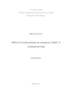 prikaz prve stranice dokumenta INFLUENCE OF VISUAL PRIMING ON CONSPIRACY BELIEF: A RANDOMIZED CONTROLLED TRIAL