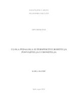 prikaz prve stranice dokumenta ULOGA PEDAGOGA IZ PERSPEKTIVE RODITELJA POSVOJITELJA I UDOMITELJA