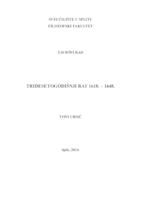 prikaz prve stranice dokumenta TRIDESETOGODIŠNJI RAT 1618.-1648.