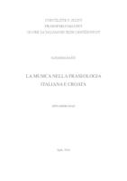 prikaz prve stranice dokumenta LA MUSICA NELLA FRASEOLOGIA ITALIANA E CROATA