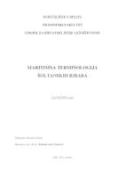 prikaz prve stranice dokumenta MARITIMNA TERMINOLOGIJA  ŠOLTANSKIH RIBARA