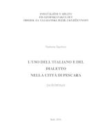 prikaz prve stranice dokumenta L 'USO DELL' ITALIANO E DEL DIALETTO NELLA CITTA DI PESCARA